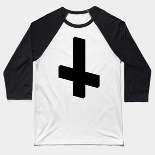 black cross Baseball T-Shirt